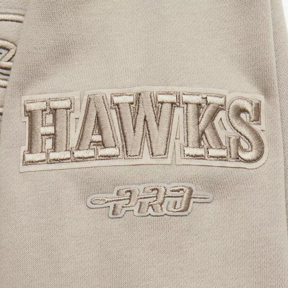 Pro Standard Big Boys' NBA​ Atlanta Hawks​ Fleece Crewneck Sweatshirt -Stone - STONE