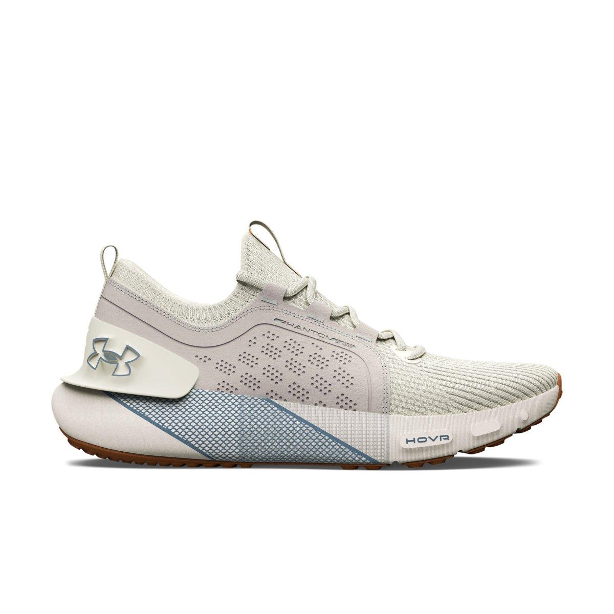 Under Armour HOVR Phantom 3 SE Suede "Ivory/Blue Granite" Men's Running Shoe - IVORY/BLUE Thumbnail View 1