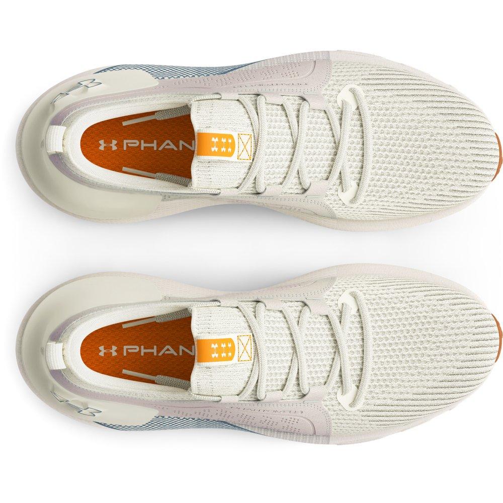 Under Armour HOVR Phantom 3 SE Suede "Ivory/Blue Granite" Men's Running Shoe - IVORY/BLUE Thumbnail View 3