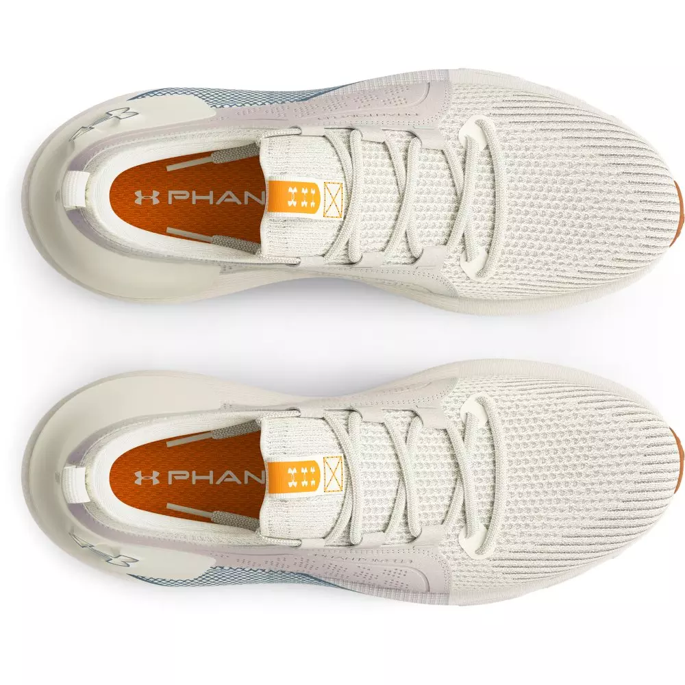 Under Armour HOVR Phantom 3 SE Suede "Ivory/Blue Granite" Men's Running Shoe - IVORY/BLUE