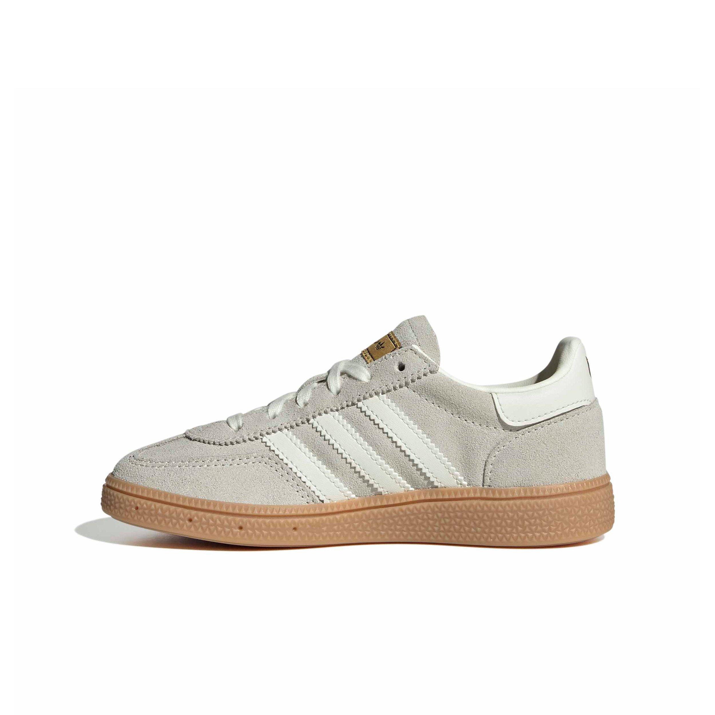 adidas Originals Handball Spezial Messi "Ivory/Ivory/Gold Metallic" Preschool Girls' Shoe - IVORY/IVORY/GOLD