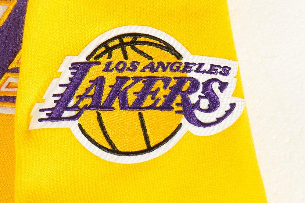 Pro Standard Big Boys'​ NBA LA Lakers​ Fleece FZ​ PO Jacket -Yellow - YELLOW Thumbnail View 4