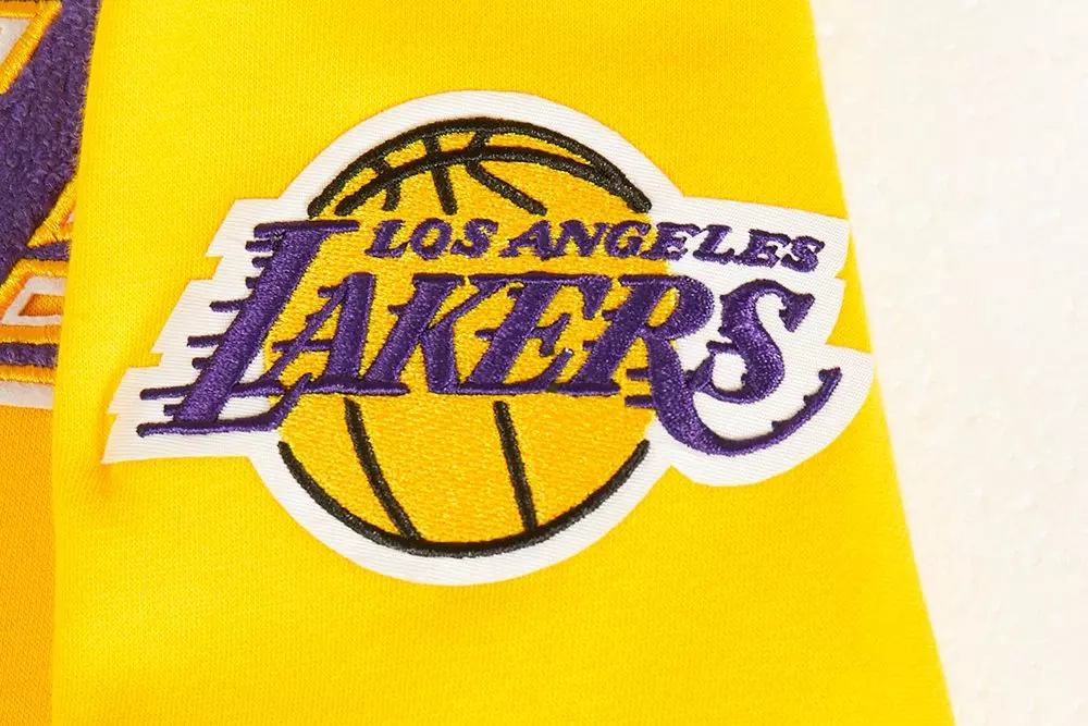 Pro Standard Big Boys'​ NBA LA Lakers​ Fleece FZ​ PO Jacket -Yellow - YELLOW