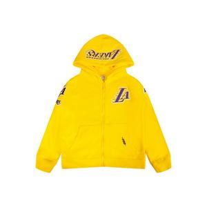 Pro Standard Big Boys'​ NBA LA Lakers​ Fleece FZ​ PO Jacket -Yellow