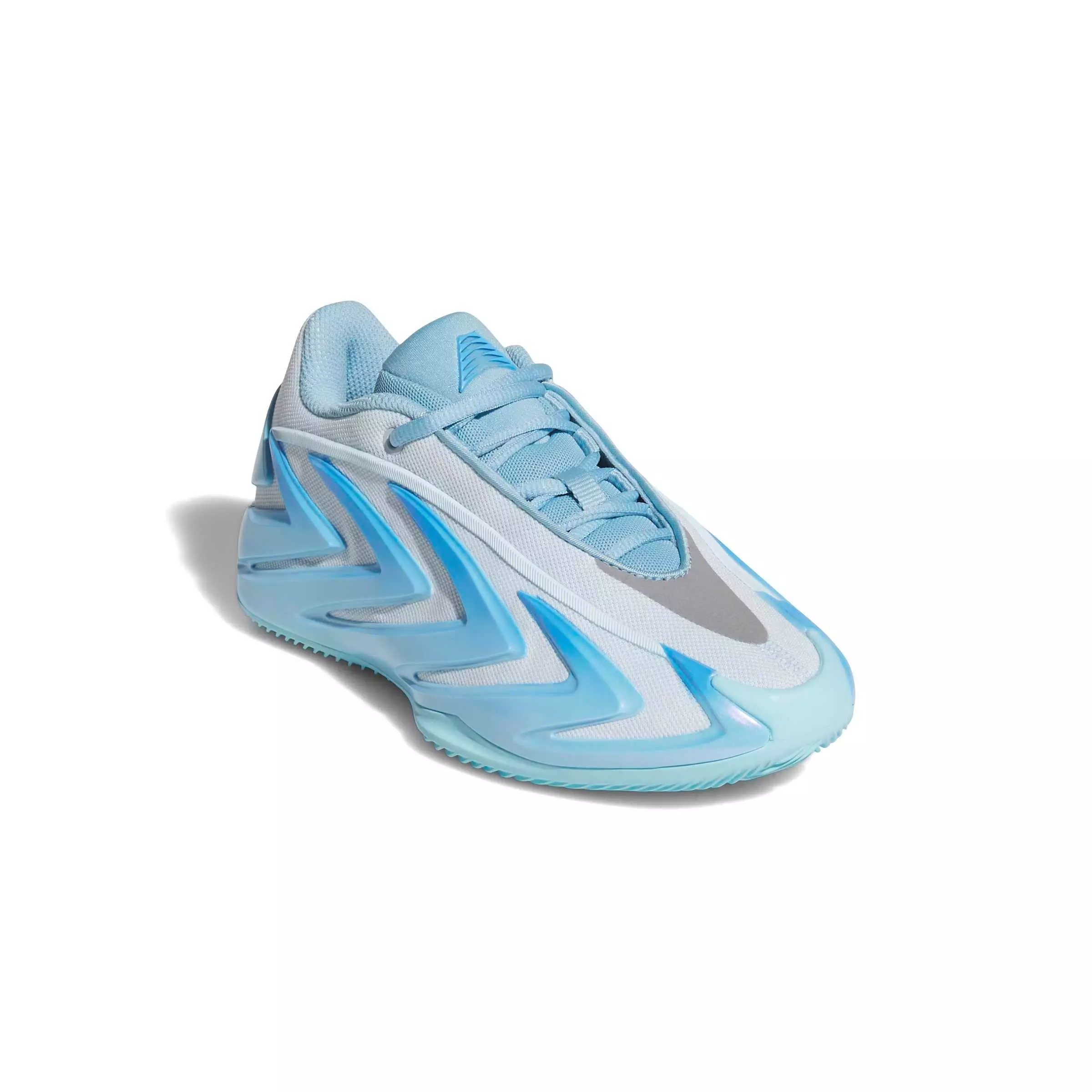 adidas Anthony Edwards 3 "Cold Blooded" Grade School Kids' Basketball Shoe - SKY/BLUE/GREY