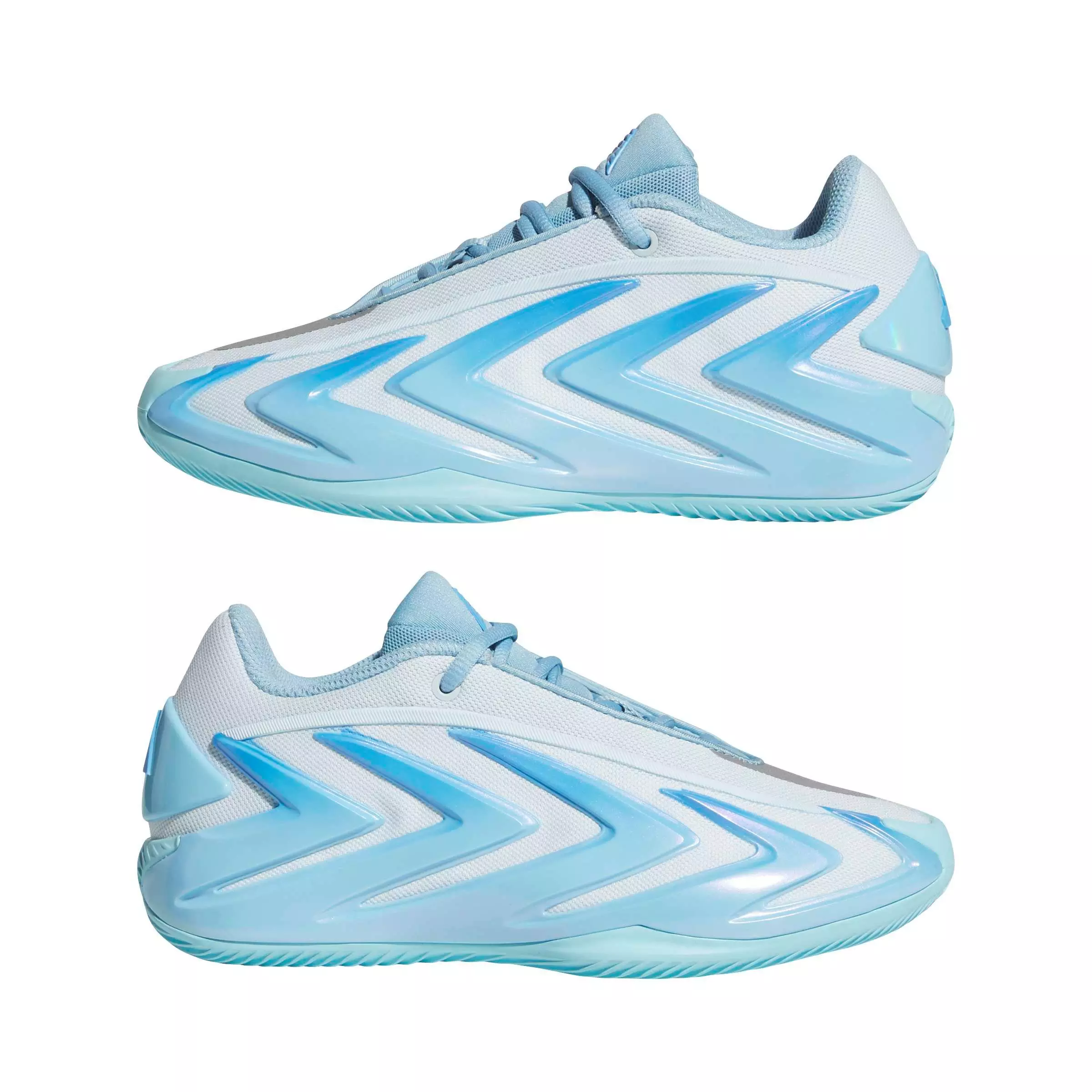 adidas Anthony Edwards 3 "Cold Blooded" Grade School Kids' Basketball Shoe - SKY/BLUE/GREY