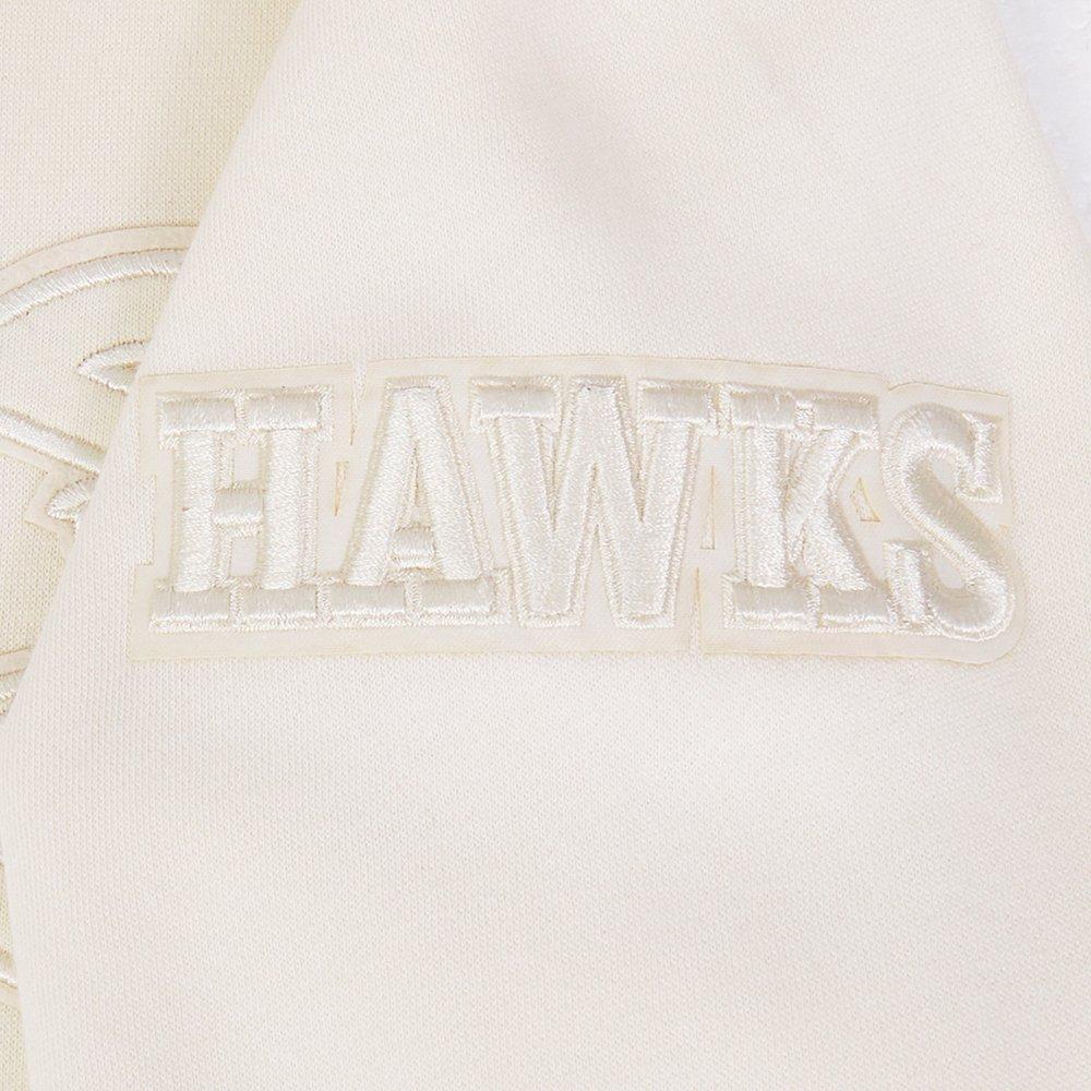 Pro Standard Big Boys' NBA Atlanta Hawks Neutral Fleece Pullover Hoodie - Cream - CREAM Thumbnail View 4