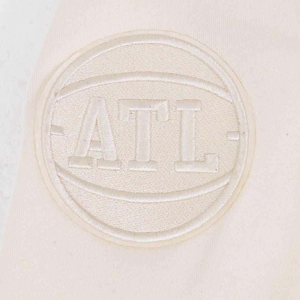 Pro Standard Big Boys' NBA Atlanta Hawks Neutral Fleece Pullover Hoodie - Cream - CREAM Thumbnail View 5