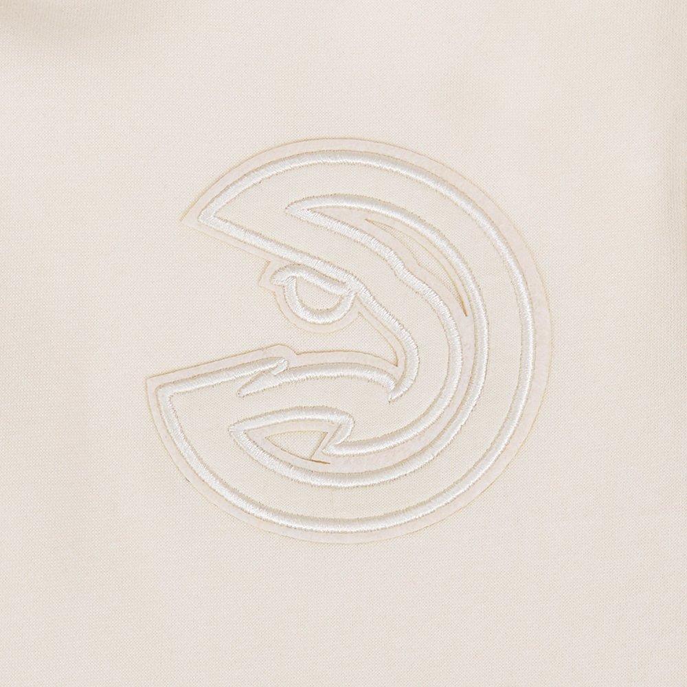 Pro Standard Big Boys' NBA Atlanta Hawks Neutral Fleece Pullover Hoodie - Cream - CREAM Thumbnail View 6