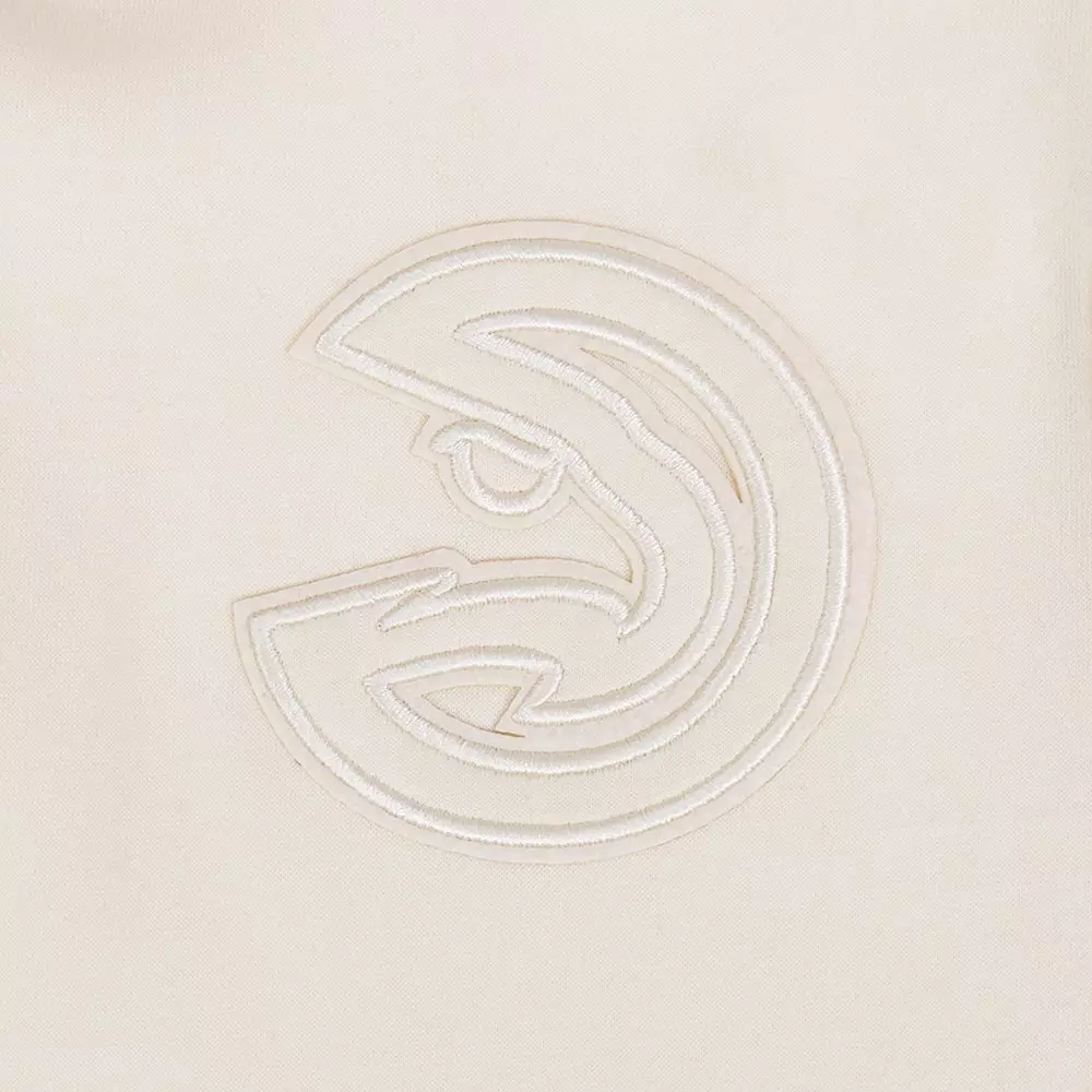 Pro Standard Big Boys' NBA Atlanta Hawks Neutral Fleece Pullover Hoodie -Cream - CREAM