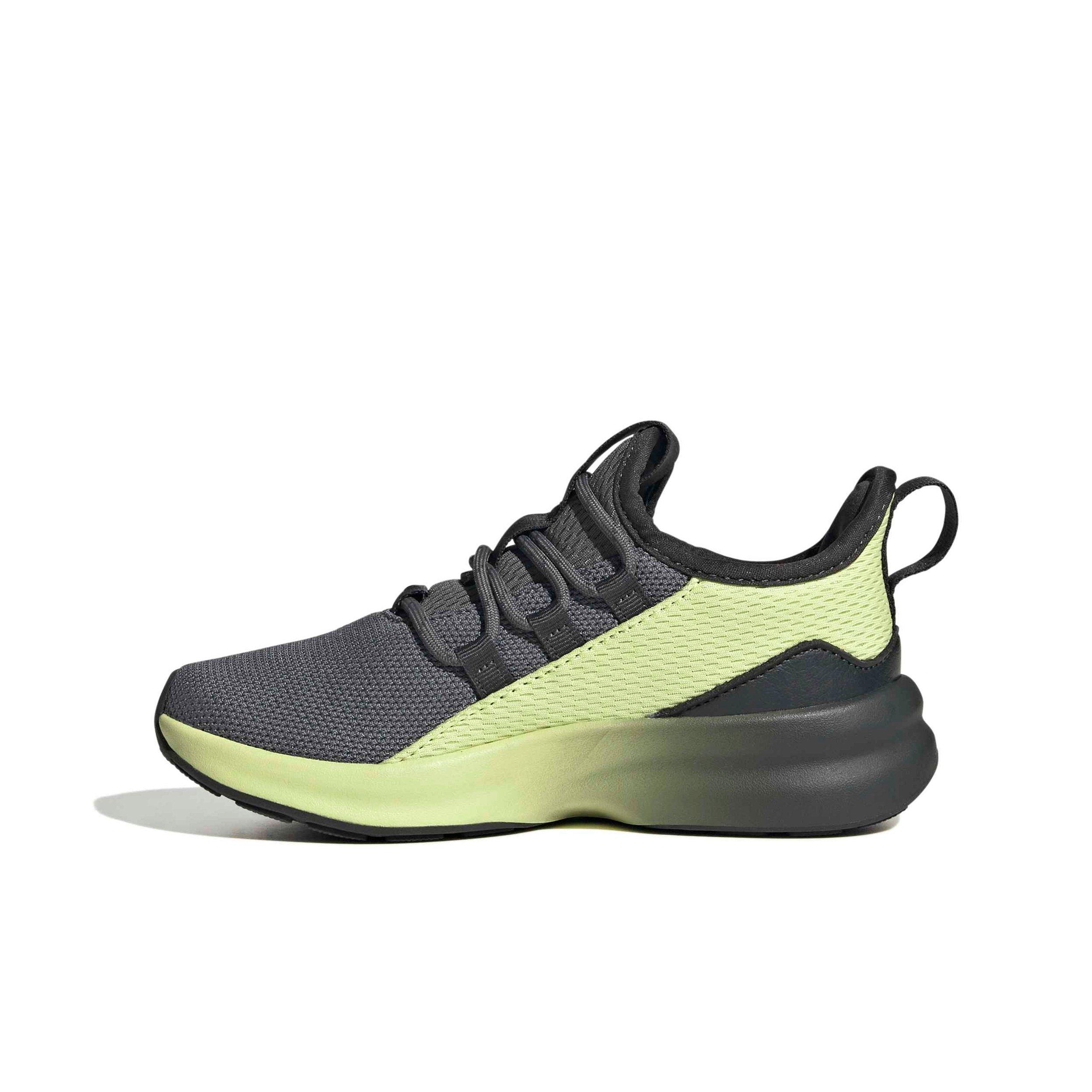 adidas Lite Racer Adapt 8.0 "Carbon/Grey Five/Semi Frozen Lemon" Preschool Boys' Shoe - CARBON/GREY/LEMON