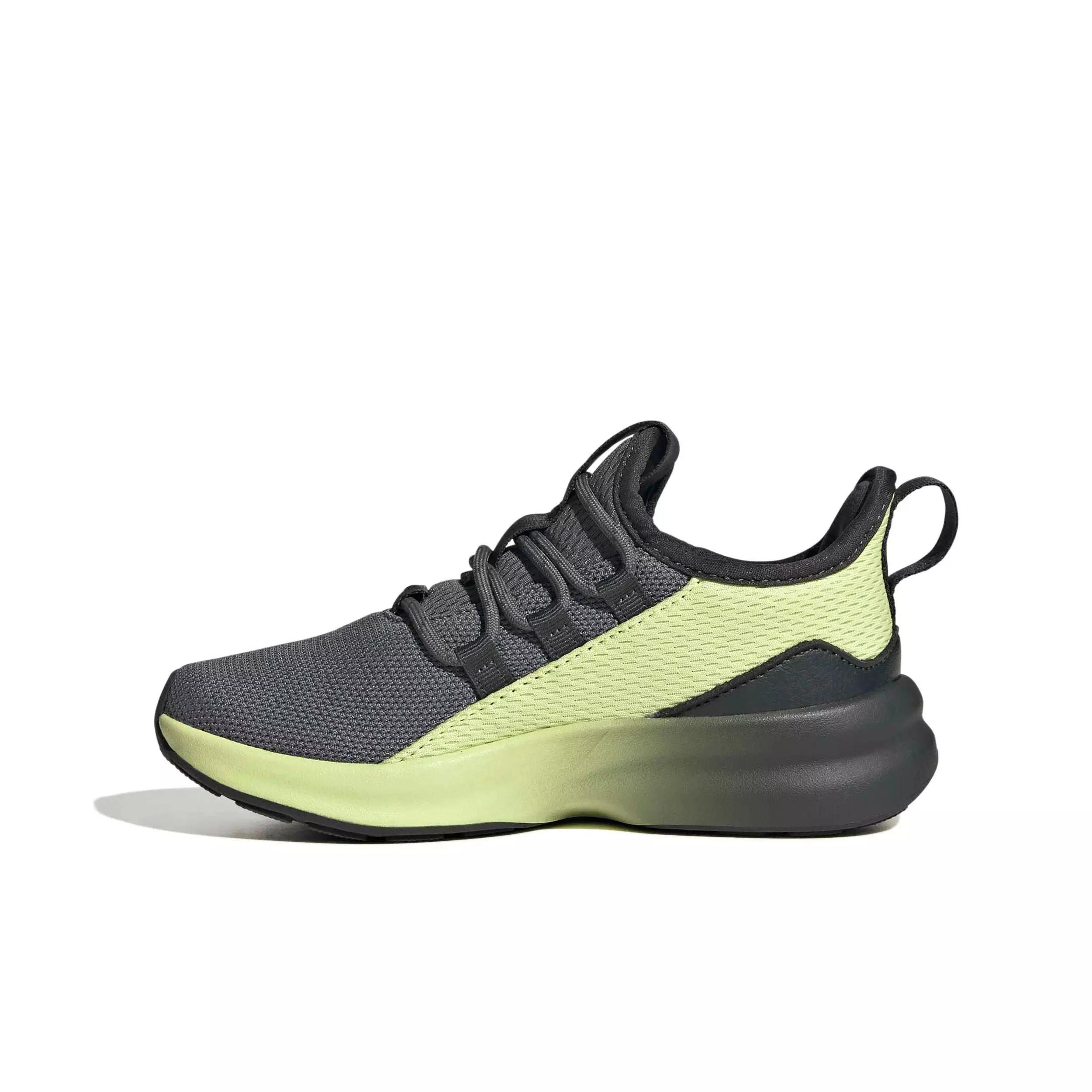 adidas Lite Racer Adapt 8.0 "Carbon/Grey Five/Semi Frozen Lemon" Preschool Boys' Shoe - CARBON/GREY/LEMON