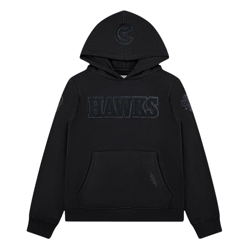 Pro Standard Big Boys​' NBA Atlanta Hawks Triple Black Fleece PO Hoodie - Black - BLACK Thumbnail View 1