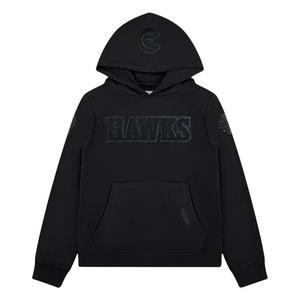 Pro Standard Big Boys​' NBA Atlanta Hawks Triple Black Fleece PO Hoodie -Black