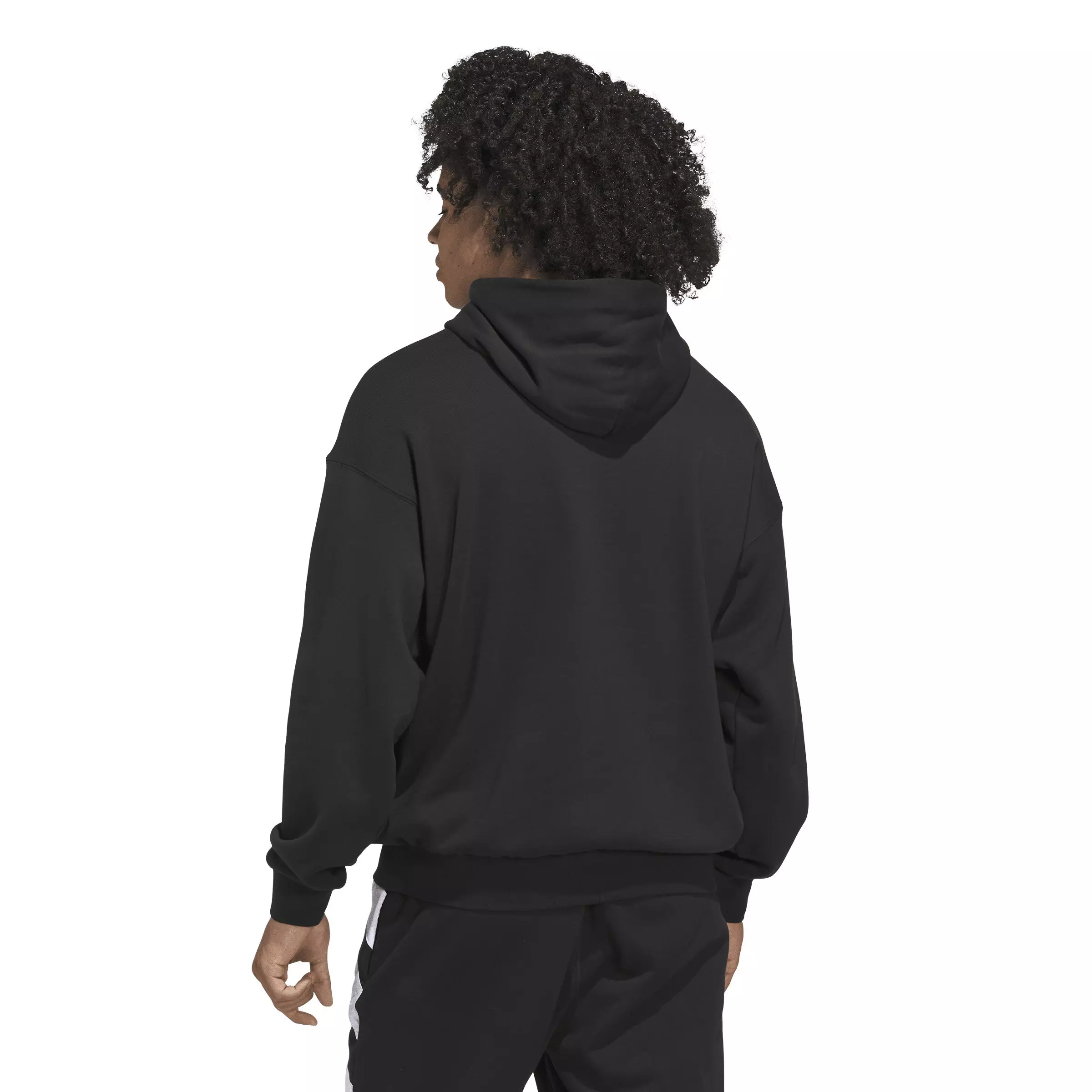 adidas Men's Anthony Edwards Believe That Basketball Hoodie -Black - BLACK