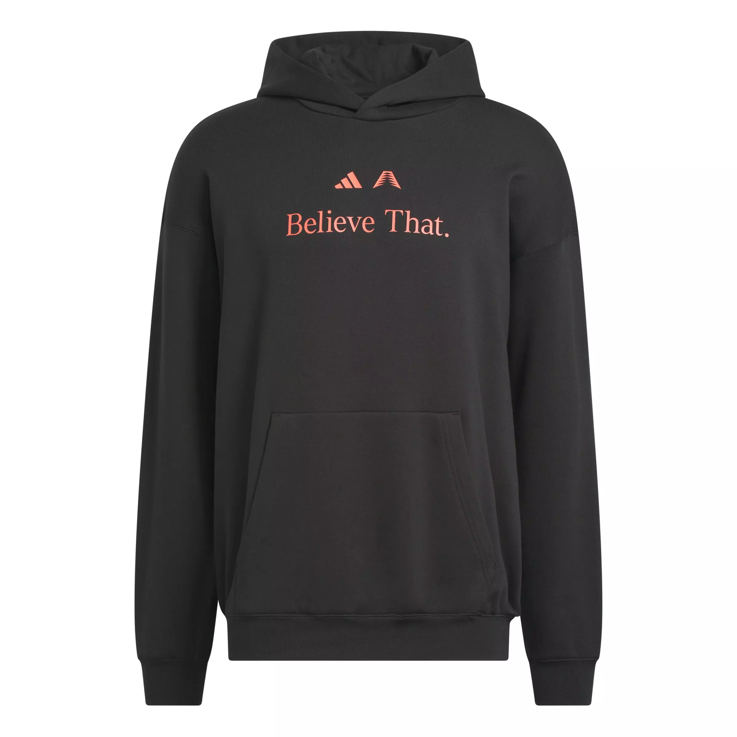adidas Men's Anthony Edwards Believe That Basketball Hoodie -Black - BLACK