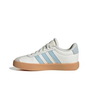 adidas VL Court 3.0 "Core White/Ice Blue/Gum 3" Preschool Girls' Shoe - WHITE/BLUE/GUM