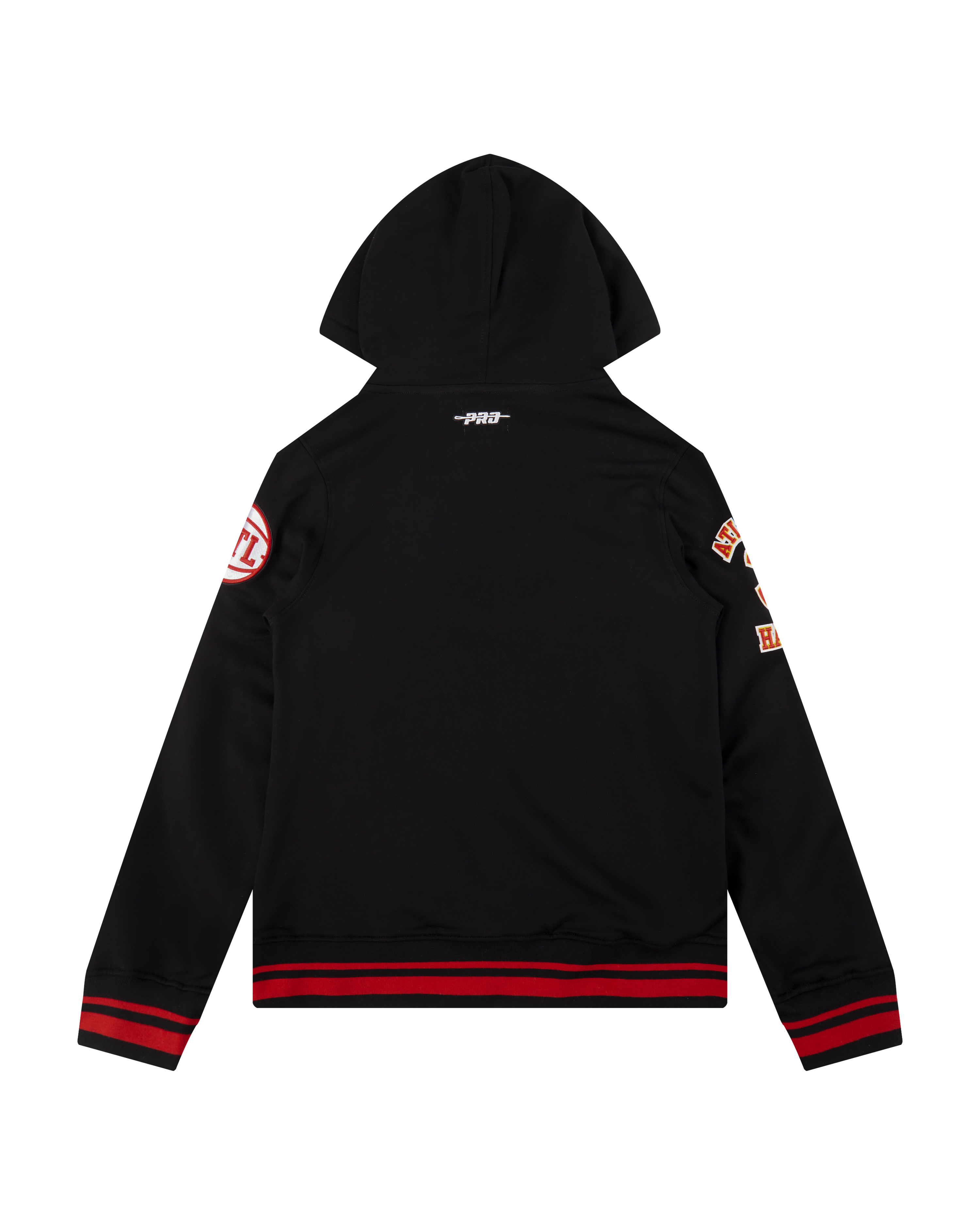 Pro Standard Big Boys​' NBA Atlanta Hawks Retro Classic Rib Fleece PO Hoodie -Black/Red - BLACK/RED Thumbnail View 2