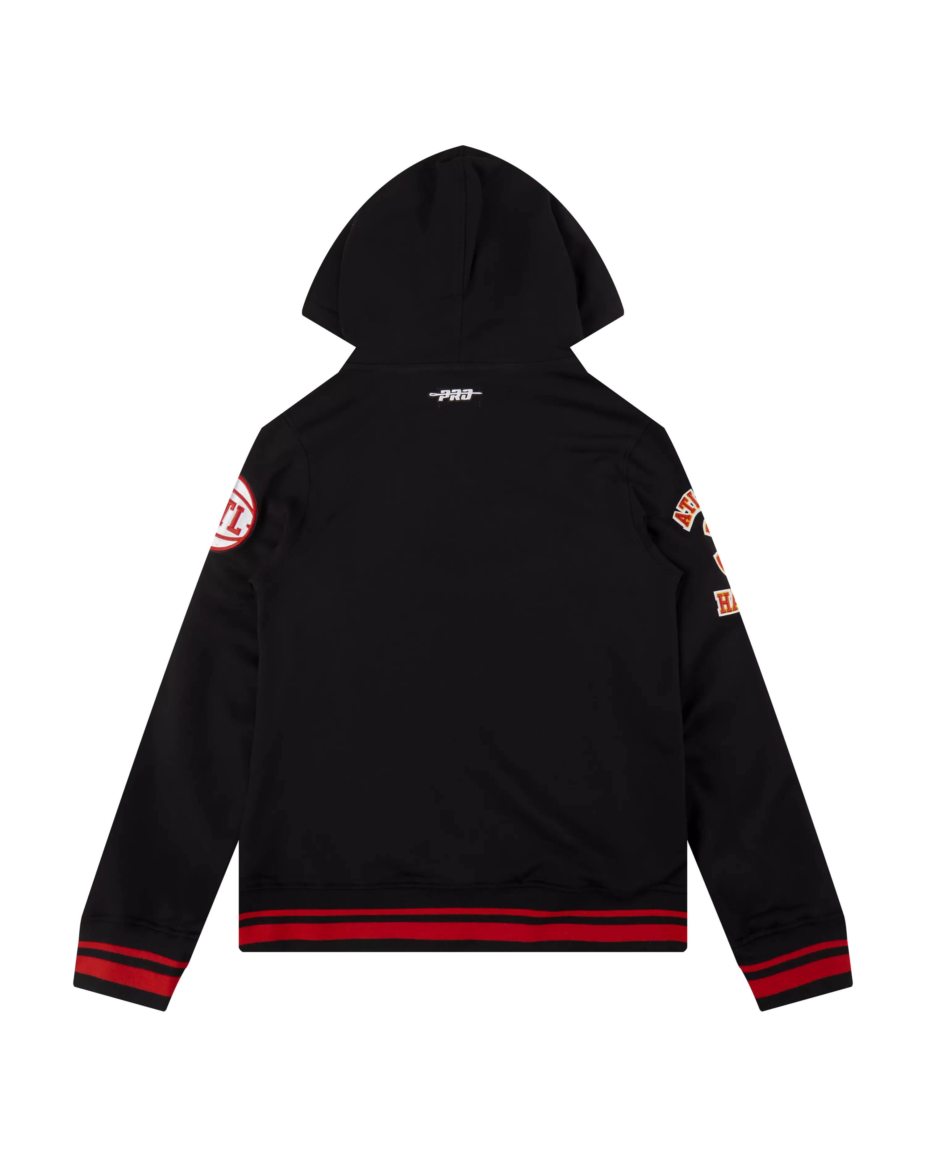 Pro Standard Big Boys​' NBA Atlanta Hawks Retro Classic Rib Fleece Pull Over Hoodie - Black/Red - BLACK/RED