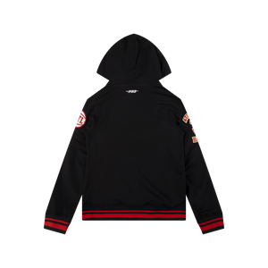 Pro Standard Big Boys​' NBA Atlanta Hawks Retro Classic Rib Fleece PO Hoodie -Black/Red