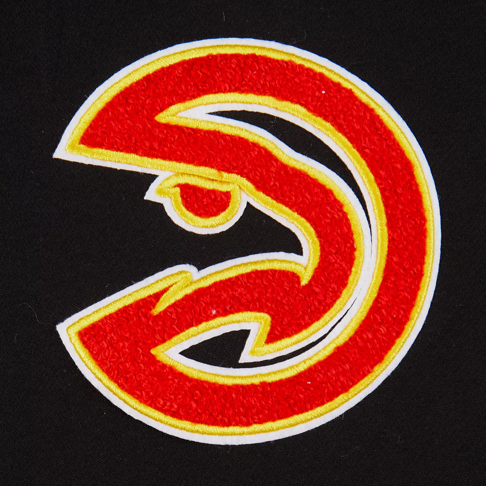 Pro Standard Big Boys​' NBA Atlanta Hawks Retro Classic Rib Fleece Pull Over Hoodie - Black/Red - BLACK/RED