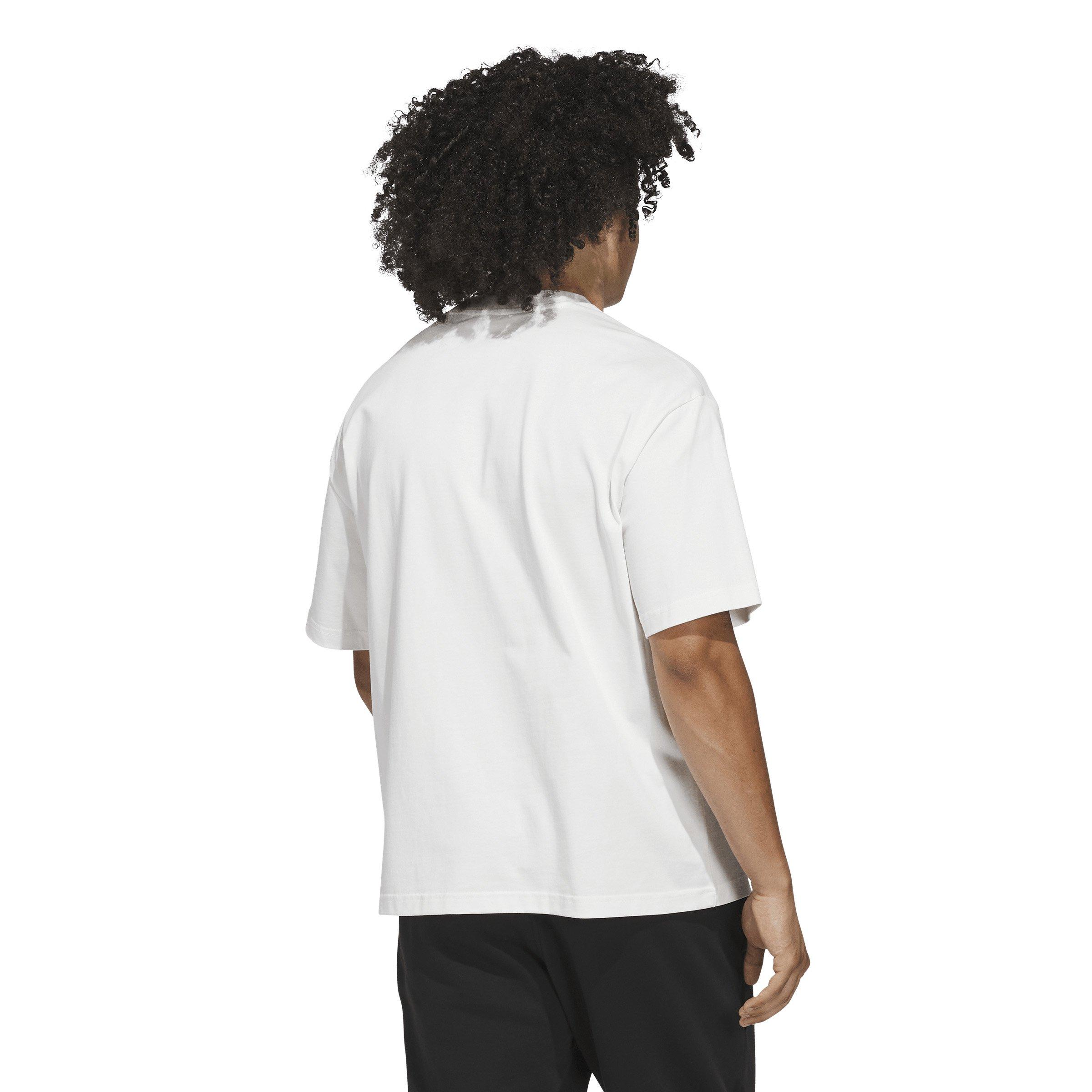 adidas Men's Anthony Edwards Training Basketball Tee -White - WHITE Thumbnail View 2