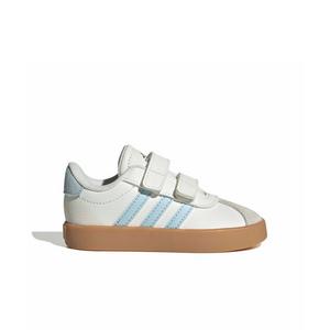 adidas VL Court 3.0 "Core White/Ice Blue/Gum 3" Infant Girls' Shoe - WHITE/BLUE/GUM
