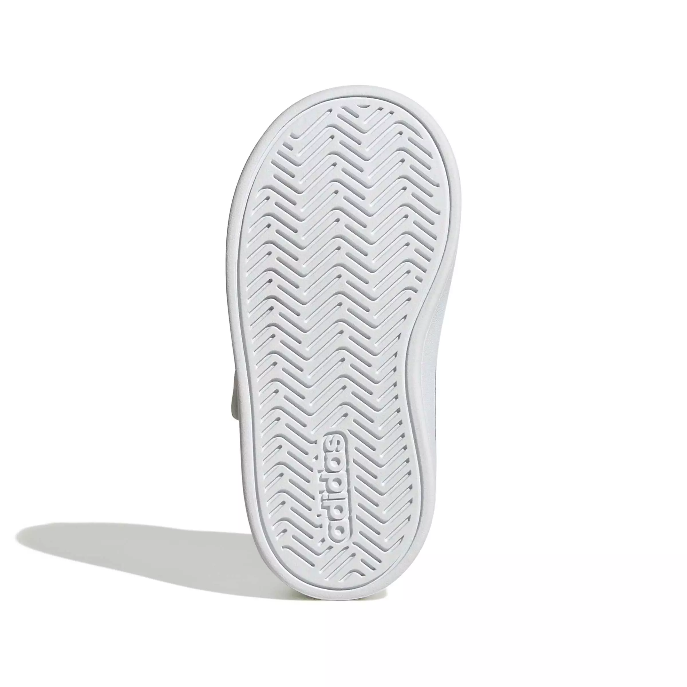 adidas Grand Court 3.0 "Ftwr White/Silver Metallic/Flash Aqua" Infant Girls' Shoe - WHITE/SILVER/AQUA