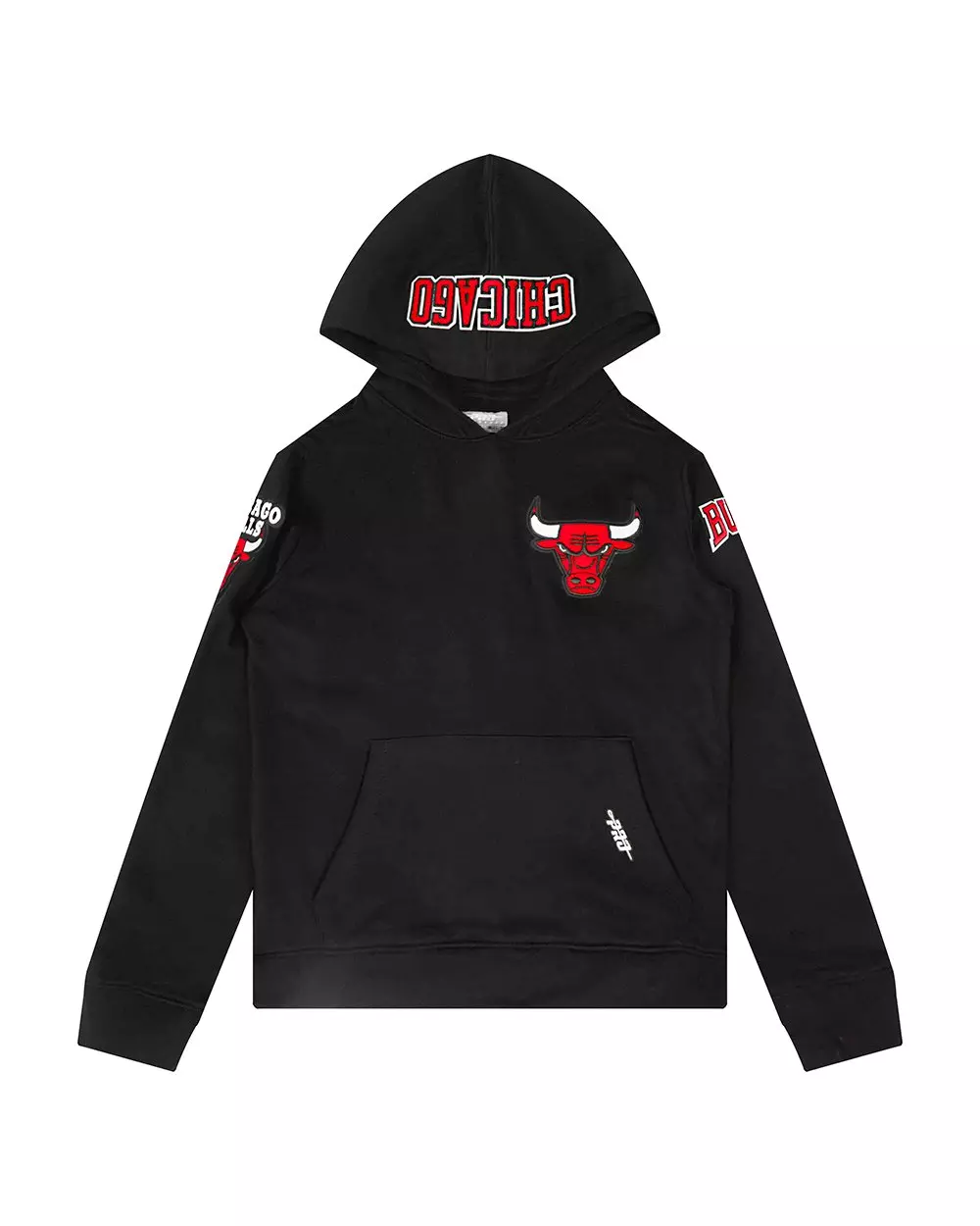 Pro Standard Big Boys' NBA Chicago Bulls Fleece Pullover Hoodie - Black - BLACK