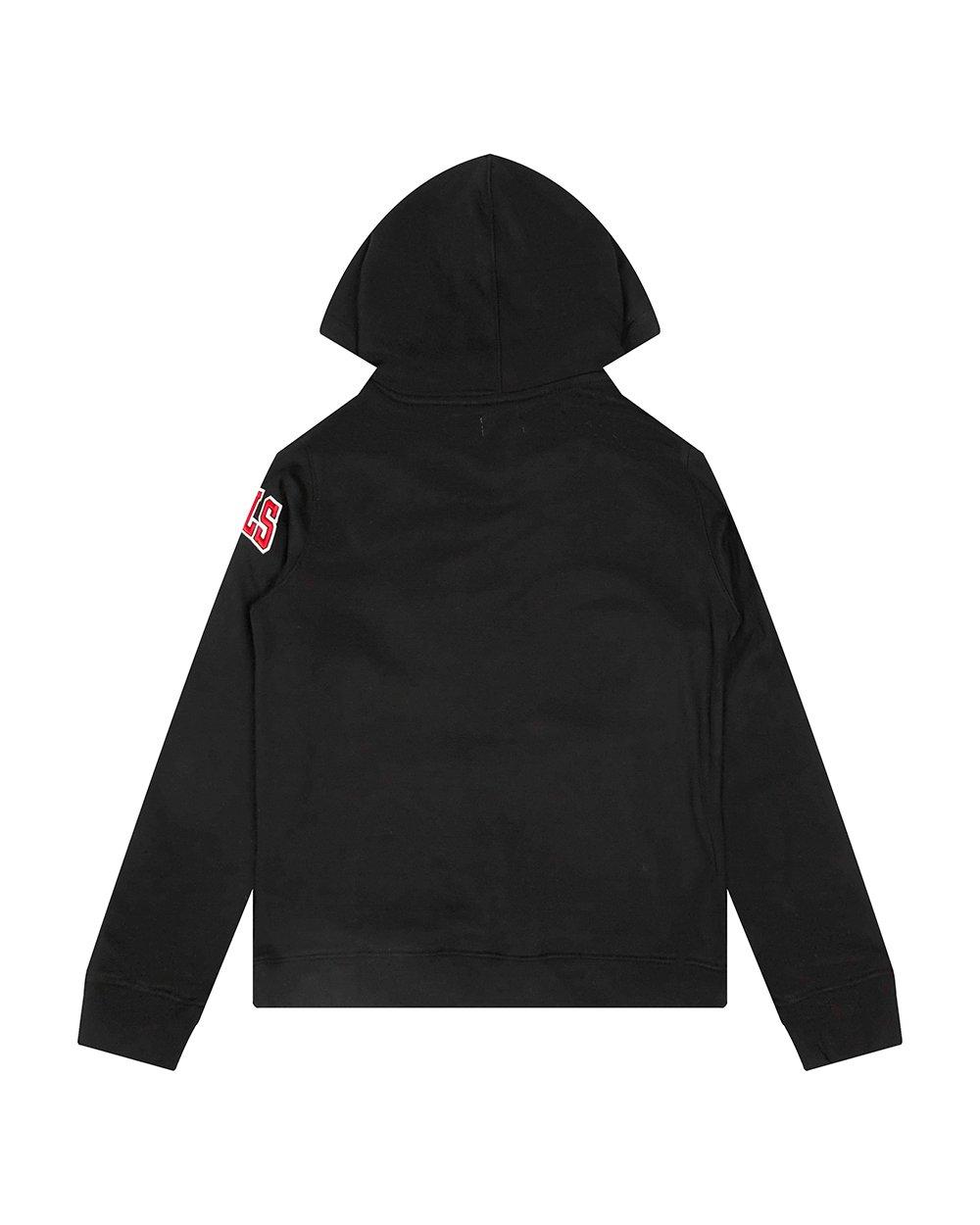 Pro Standard Big Boys' NBA Chicago Bulls Fleece Pullover Hoodie -Black - BLACK Thumbnail View 2