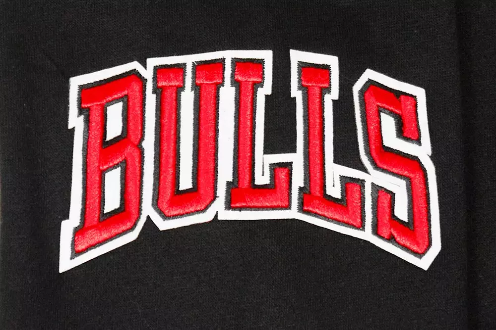 Pro Standard Big Boys' NBA Chicago Bulls Fleece Pullover Hoodie -Black - BLACK