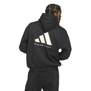 adidas Unisex Basketball Fleece Hoodie -Black