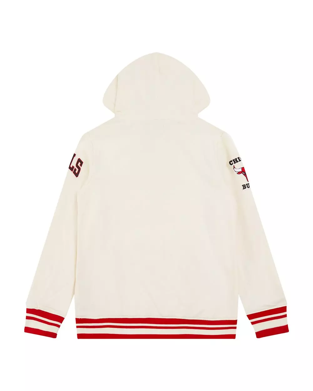 Pro Standard Big Boys​' NBA Chicago Bulls Retro Classic Rib Fleece Po Hoodie - Cream/Red - CREAM/RED