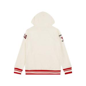 Pro Standard Big Boys​' NBA Chicago Bulls Retro Classic Rib Fleece Po Hoodie -Cream/Red