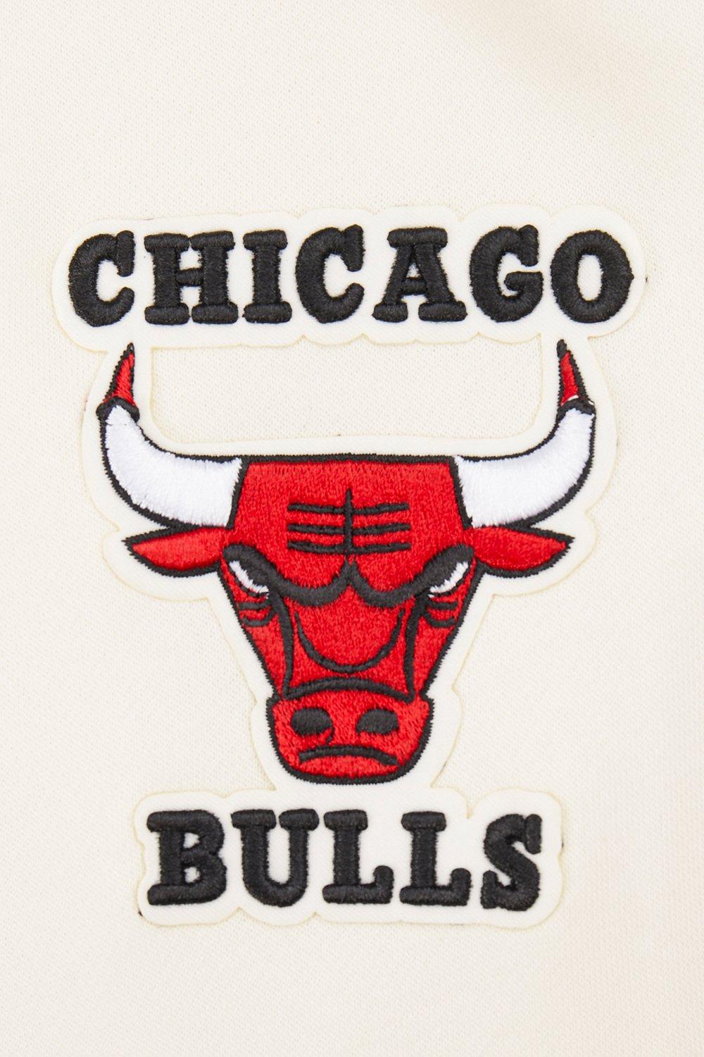 Pro Standard Big Boys​' NBA Chicago Bulls Retro Classic Rib Fleece Po Hoodie - Cream/Red - CREAM/RED Thumbnail View 3