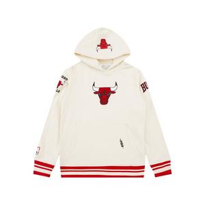 Pro Standard Big Boys​' NBA Chicago Bulls Retro Classic Rib Fleece Po Hoodie -Cream/Red