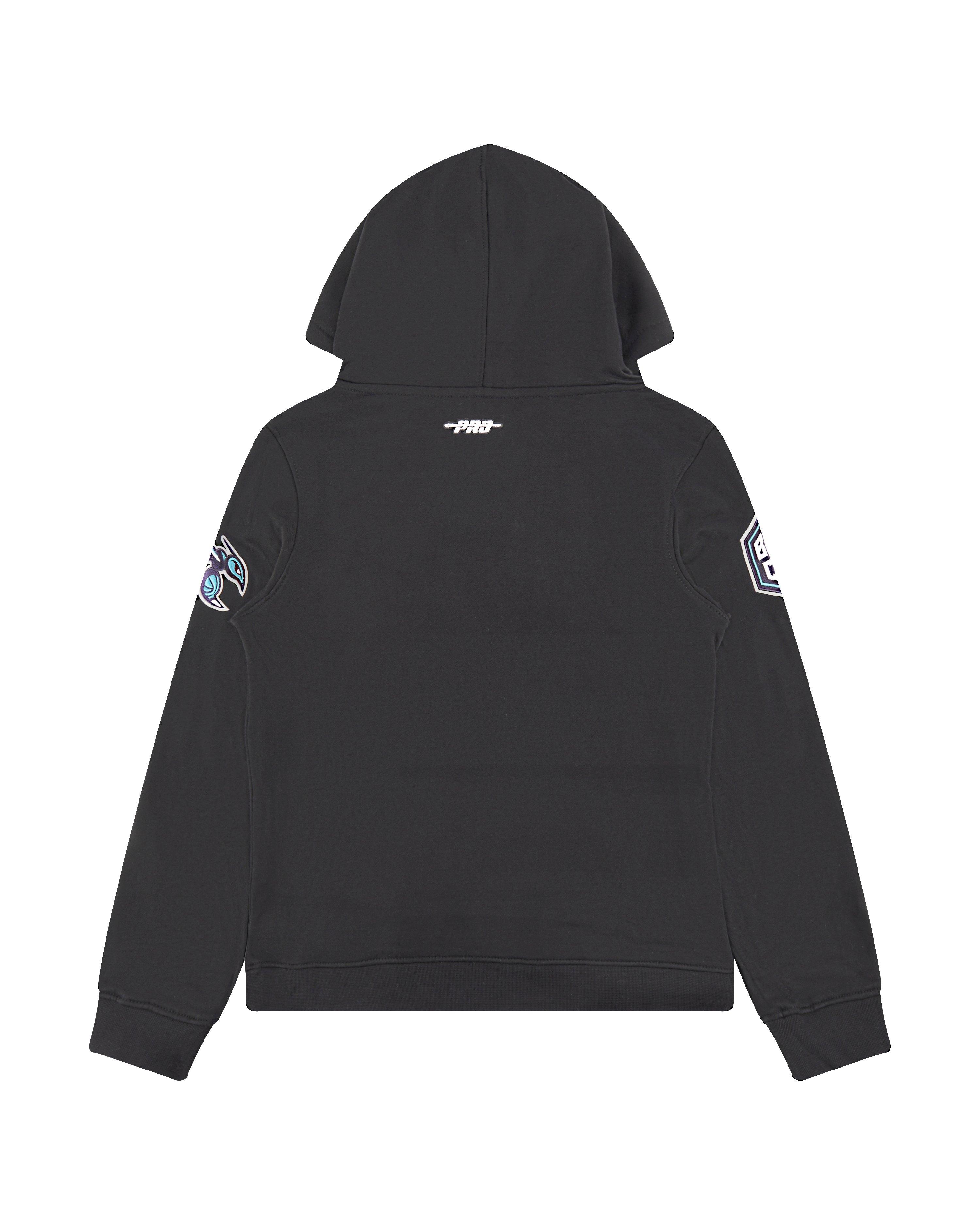 Pro Standard Big Boys​' NBA Charlotte Hornets Classic Fleece PO Hoodie -Black - BLACK Thumbnail View 2