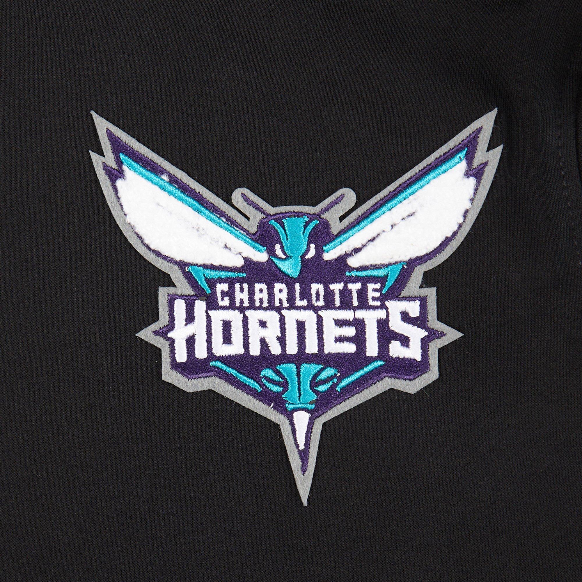 Pro Standard Big Boys​' NBA Charlotte Hornets Classic Fleece PO Hoodie - Black - BLACK Thumbnail View 6