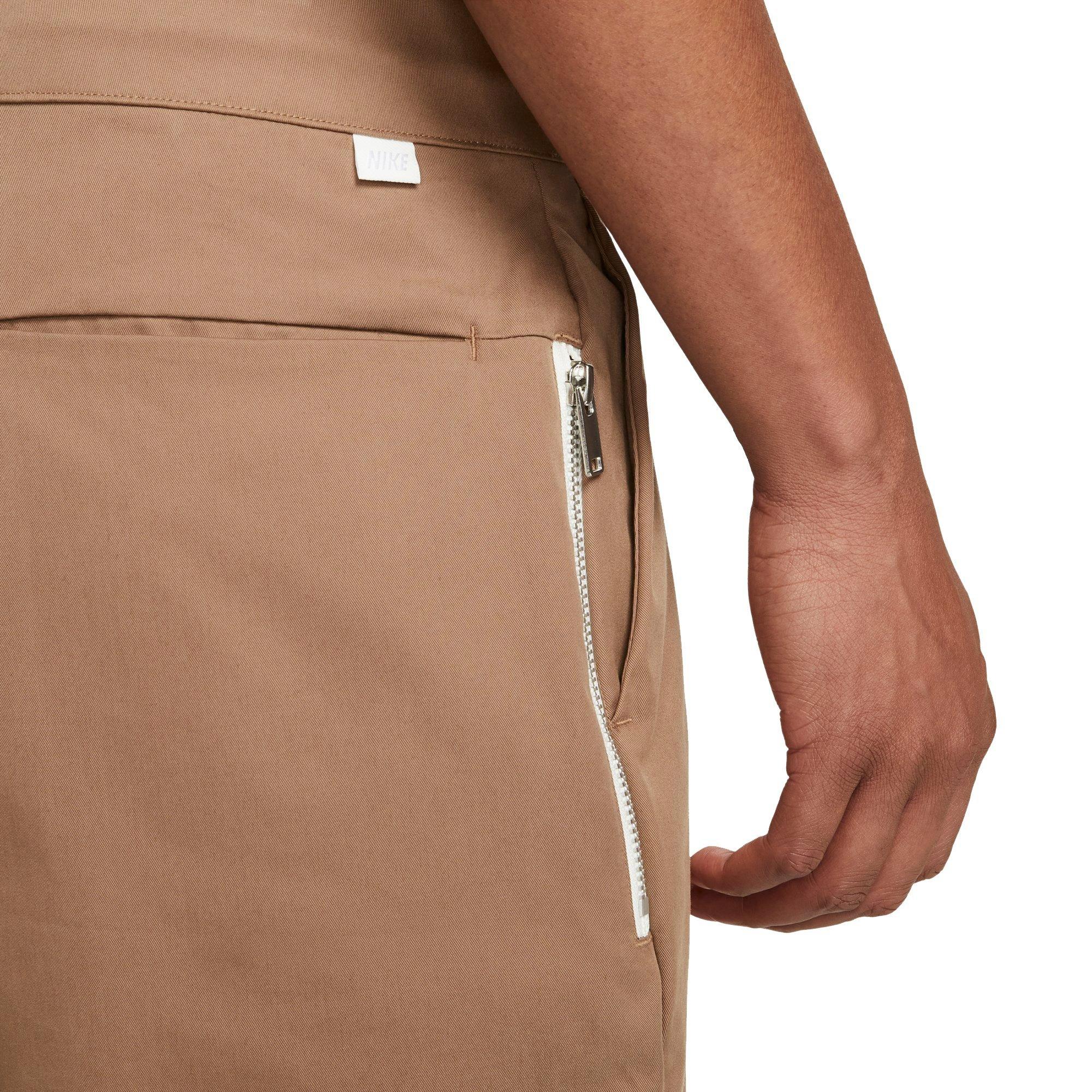 Nike Men's Sportswear Style Essential Woven Unlined Cropped Pants - BROWN Thumbnail View 3