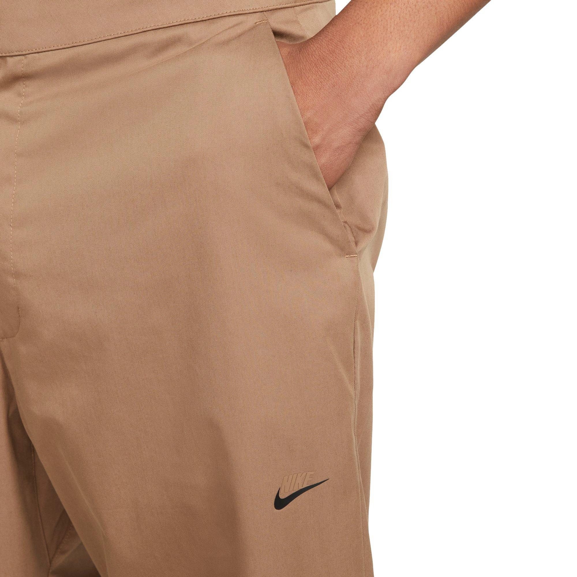 Nike Men's Sportswear Style Essential Woven Unlined Cropped Pants - BROWN Thumbnail View 4
