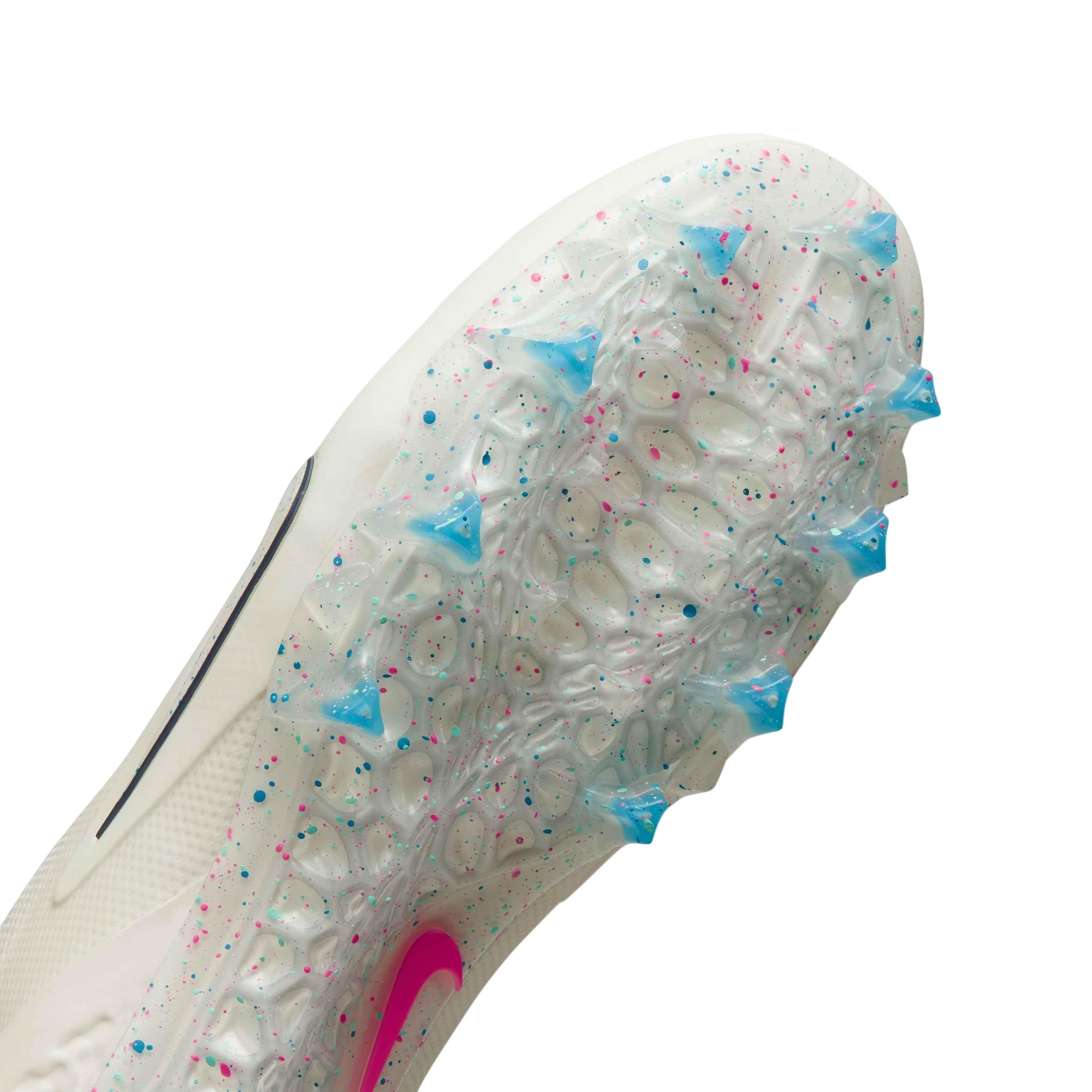 Nike Alpha Huarache 8 Pro "Sail/White/Hyper Pink/Laser Blue" Men's Lacrosse Cleat - SAIL/WHITE/PINK/BLUE Thumbnail View 8