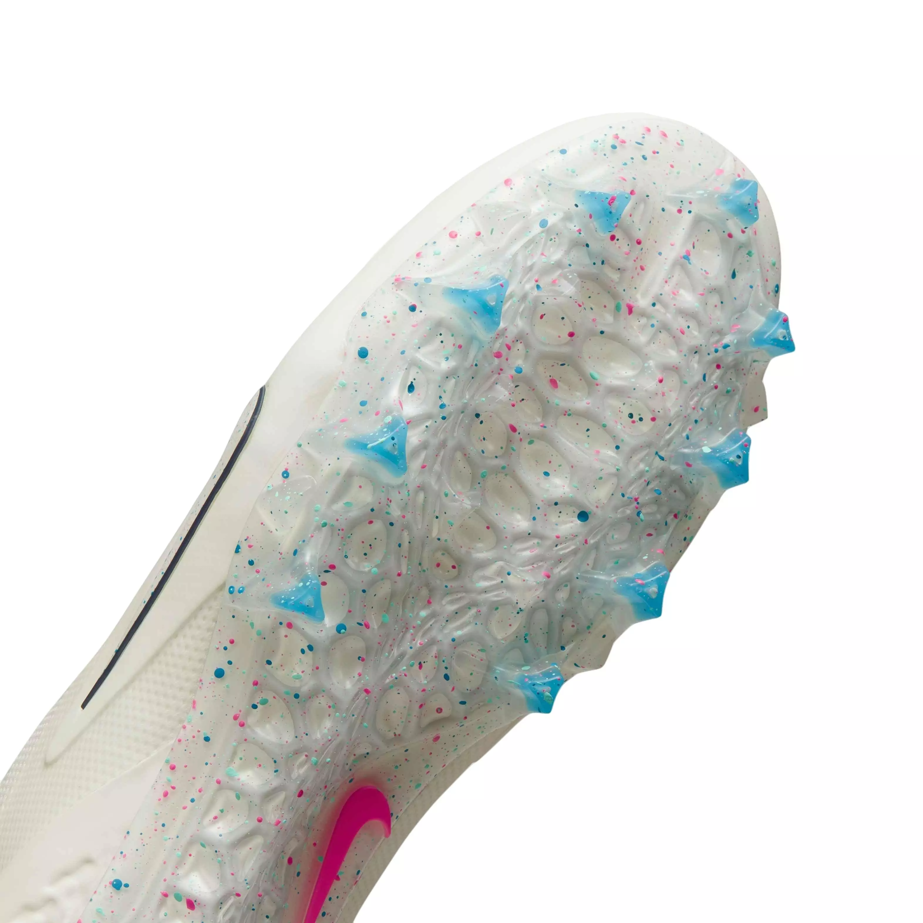 Nike Alpha Huarache 8 Pro "Sail/White/Hyper Pink/Laser Blue" Men's Lacrosse Cleat - SAIL/WHITE/PINK/BLUE