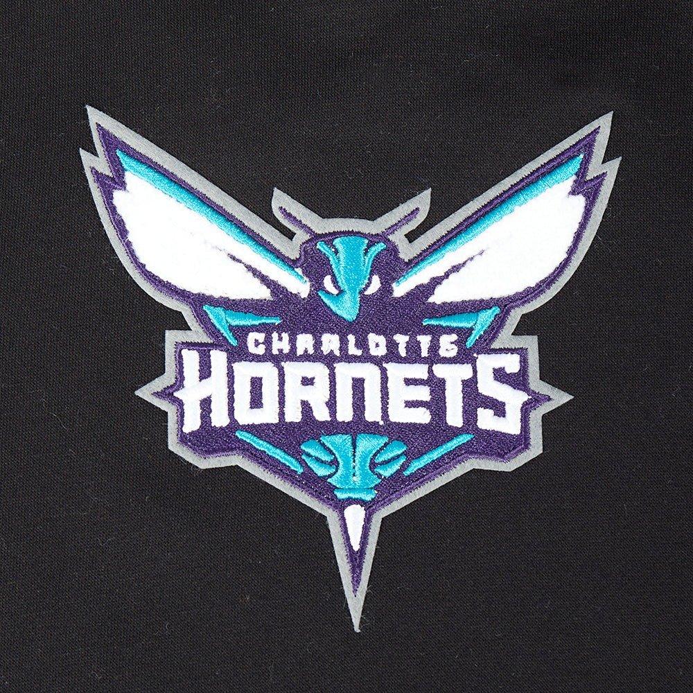 Pro Standard Big Boys​' NBA Charlotte Hornets Retro Classic Rib Fleece PO Hoodie - Black - BLACK Thumbnail View 5