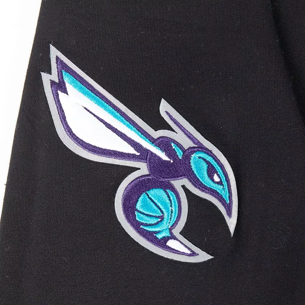 Pro Standard Big Boys​' NBA Charlotte Hornets Retro Classic Rib Fleece PO Hoodie - Black - BLACK