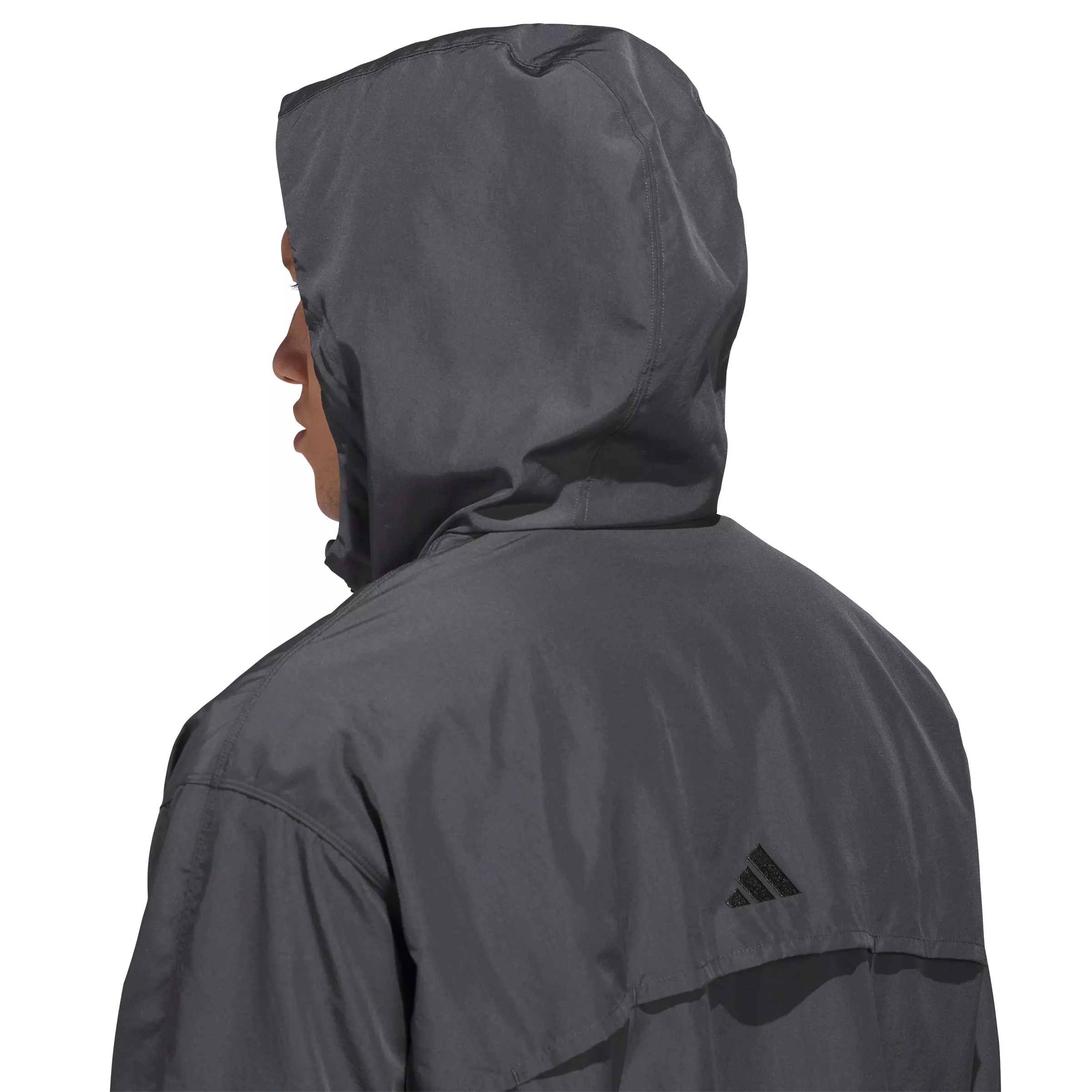 adidas Men's Anthony Edwards Basketball Anorak Pullover -Grey - GREY