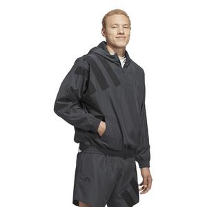 adidas Men's Anthony Edwards Basketball Anorak Pullover -Grey