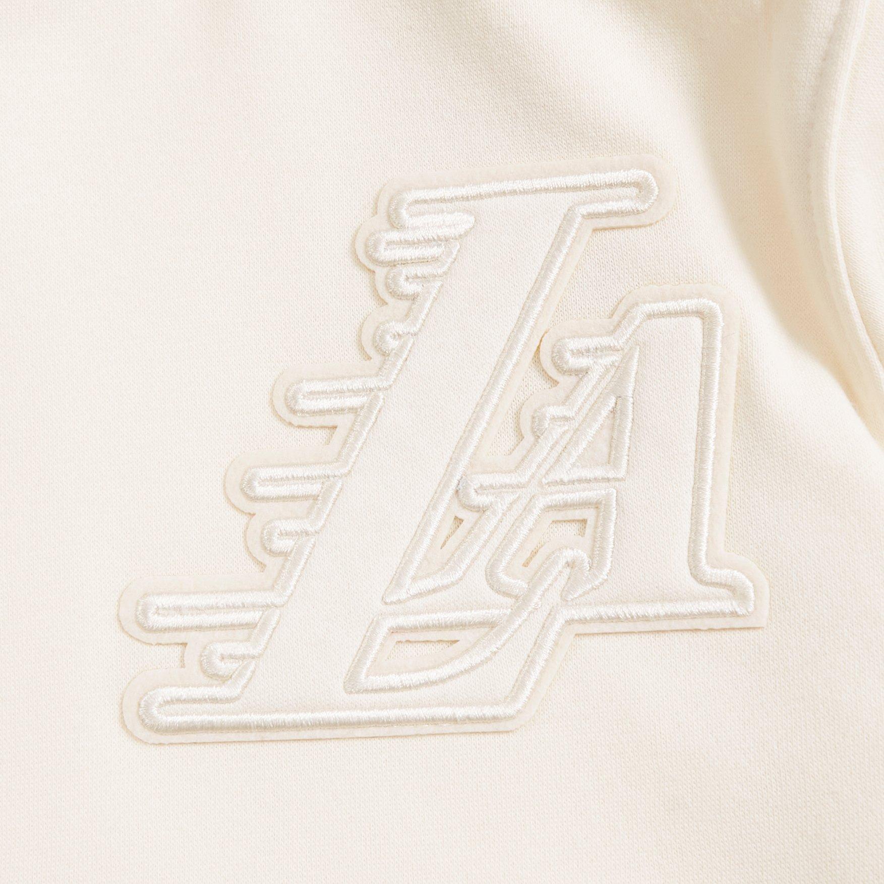 Pro Standard Big Boys' NBA Los Angeles Lakers Fleece PO Hoodie -Cream - CREAM Thumbnail View 3