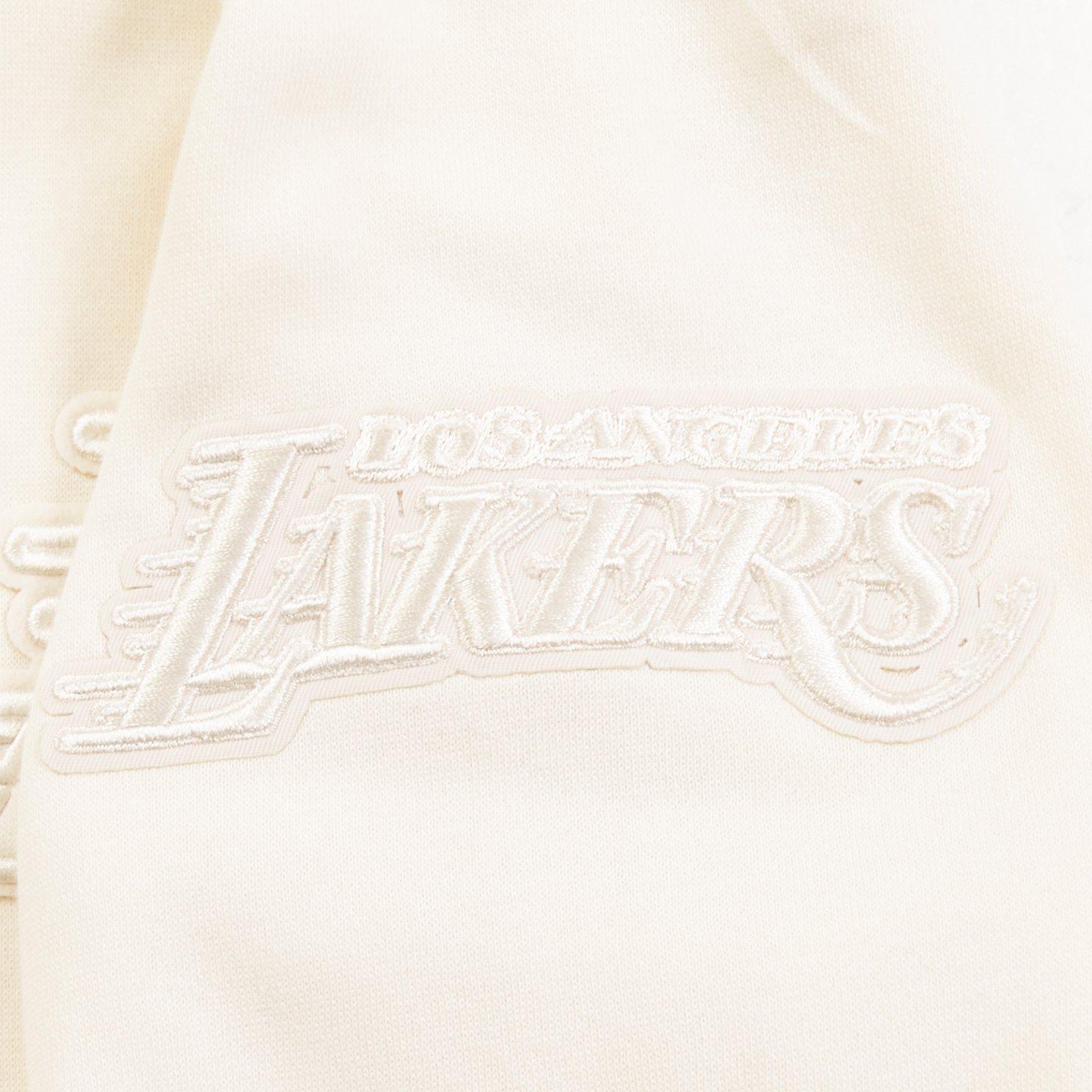 Pro Standard Big Boys' NBA Los Angeles Lakers Fleece PO Hoodie - Cream - CREAM Thumbnail View 4