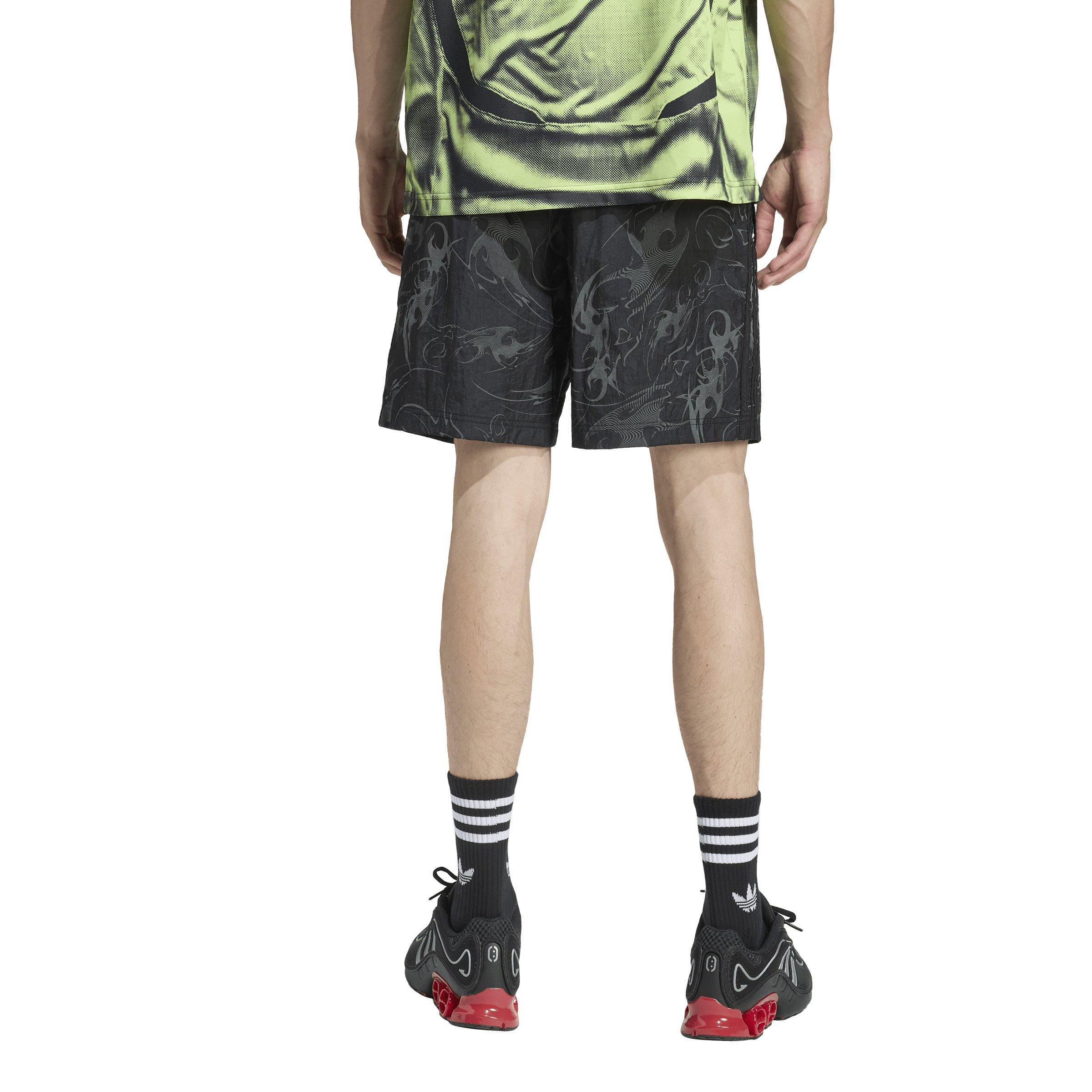 adidas Originals Men's Adilenium Season 4 Teamgeist Woven Shorts -Black - BLACK Thumbnail View 2