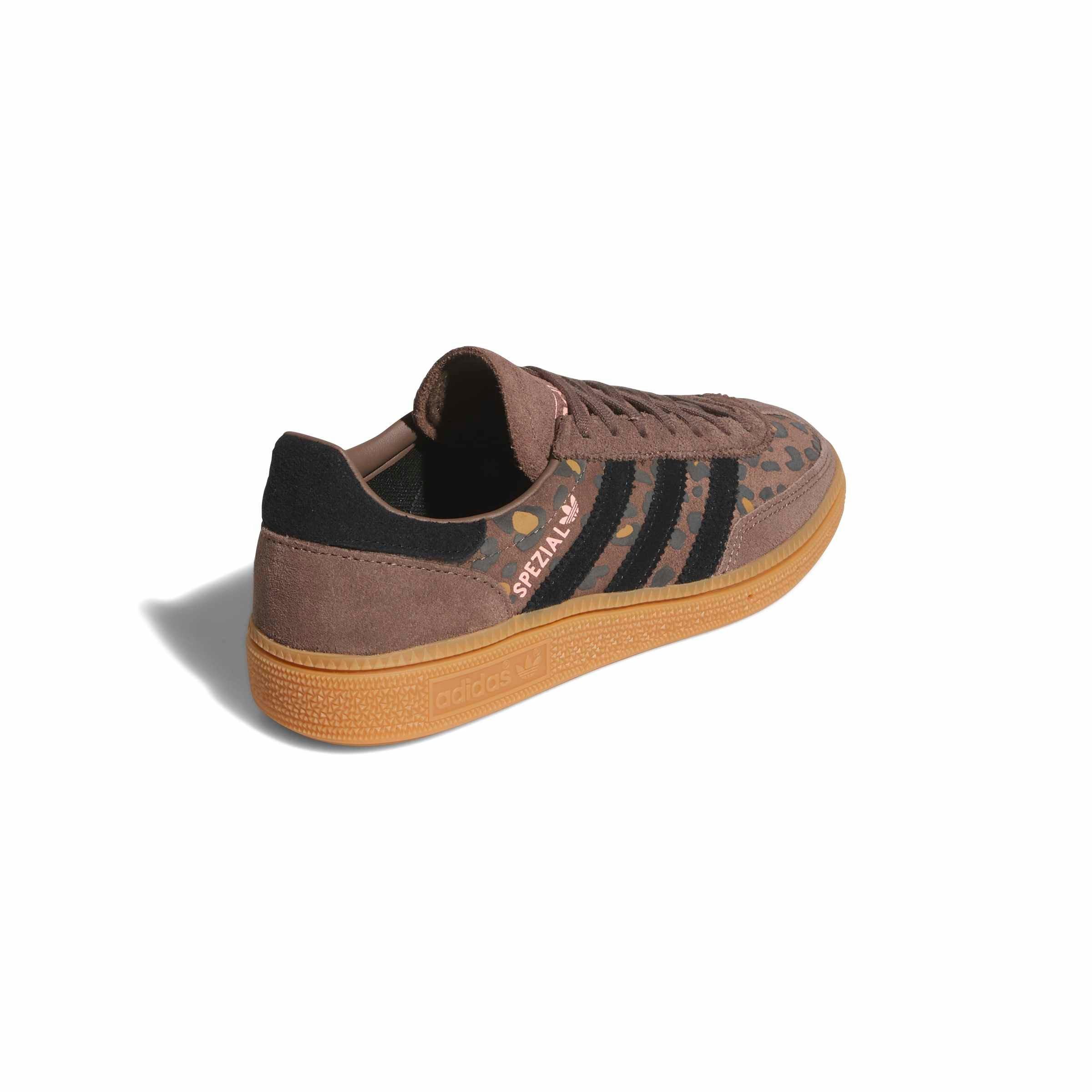 adidas Originals Handball Spezial "Earth Strata/Core Black/Glow Pink" Grade School Girls' Shoe - EARTH/BLACK/PINK